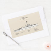 USCG USS Albuquerque PF-7 - SBD Rechteckiger Aufkleber (Umschlag)