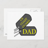 USCG-Vater Postkarte (Vorne/Hinten)