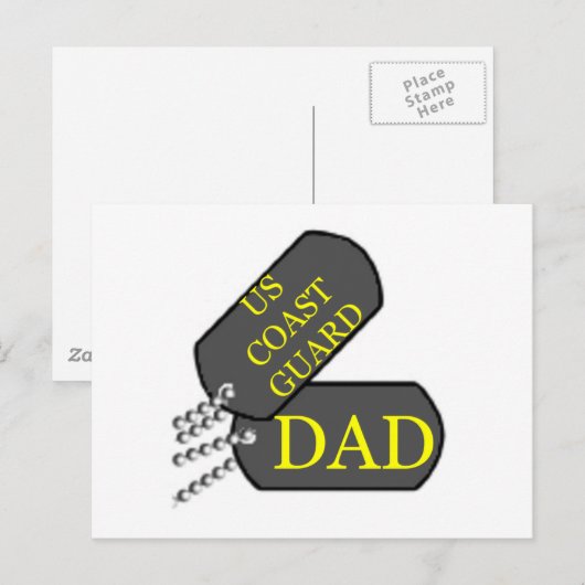 USCG-Vater Postkarte (Vorne/Hinten)
