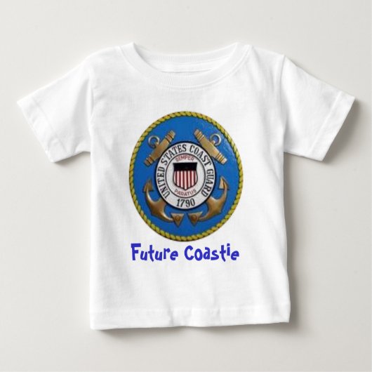 uscg, zukünftiges Coastie Baby T-shirt (Vorderseite)