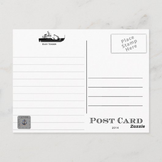 USCGC Acacia WLB-406 Buoy Tender Postkarte (Rückseite)