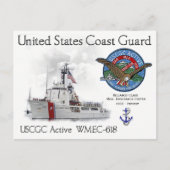 USCGC Active WMEC-618 Medium Endurance Cutter Postkarte (Vorderseite)