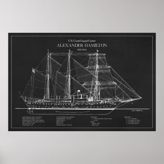 USCGC Alexander Hamilton wix-272 - ABD Poster (Vorne)