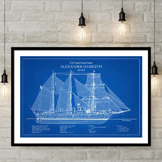 USCGC Alexander Hamilton wix-272 - ABD Poster