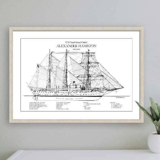 USCGC Alexander Hamilton wix-272 - SBD Fotodruck
