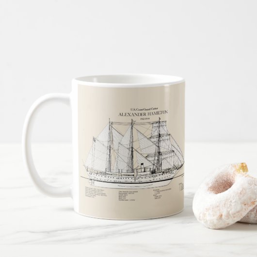 USCGC Alexander Hamilton wix-272 - SBD Kaffeetasse (Mit Donut)