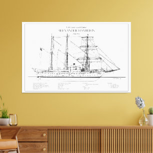 USCGC Alexander Hamilton wix-272 - SBD Leinwanddruck