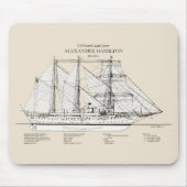 USCGC Alexander Hamilton wix-272 - SBD Mousepad (Vorne)