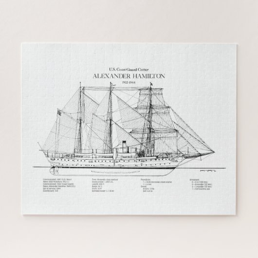 USCGC Alexander Hamilton wix-272 - SBD Puzzle (Horizontal)