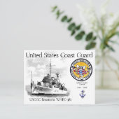 USCGC BARATARIA WHEC-381 CUTTER POSTKARTE (Stehend Vorderseite)