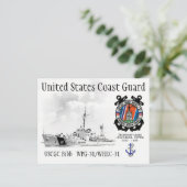 USCGC BIBB WPG-31/WHEC-31 CUTTER POSTKARTE (Stehend Vorderseite)