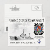 USCGC BIBB WPG-31/WHEC-31 CUTTER POSTKARTE (Vorne/Hinten)