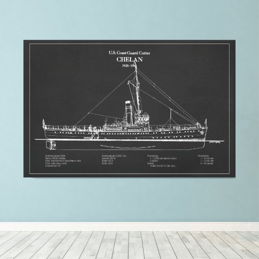 USCGC Chelan - ABD Leinwanddruck (Insitu (Holzboden))