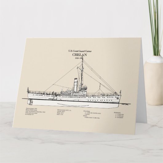 USCGC Chelan - SBD Dankeskarte (Vorderseite)
