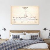 USCGC Chelan - SBD Leinwanddruck (Insitu (Schlafzimmer))