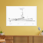 USCGC Chelan - SBD Leinwanddruck (Insitu (Wohnzimmer))