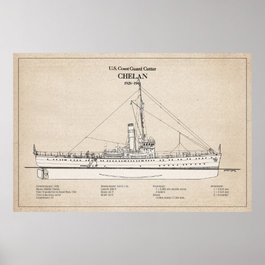 USCGC Chelan - SBD Poster (Vorne)