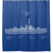 USCGC Cobb wpg-181 - ABD Duschvorhang (Vorderseite)