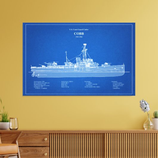 USCGC Cobb wpg-181 - ABD Leinwanddruck (Insitu (Wohnzimmer))
