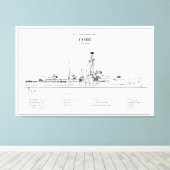 USCGC Cobb wpg-181 - BD Leinwanddruck (Insitu (Holzboden))