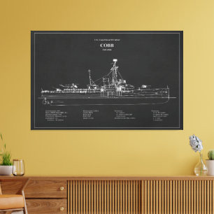 USCGC Cobb wpg-181 - PD Leinwanddruck