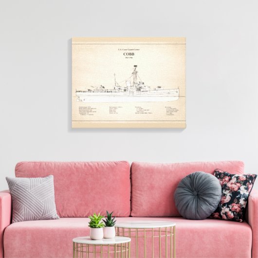 USCGC Cobb wpg-181 - SBD Leinwanddruck (Insitu (Wohnzimmer))