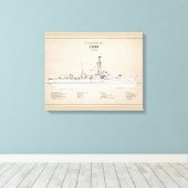 USCGC Cobb wpg-181 - SBD Leinwanddruck (Insitu (Holzboden))
