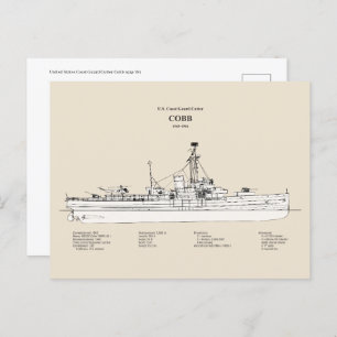 USCGC Cobb wpg-181 - SBD Postkarte