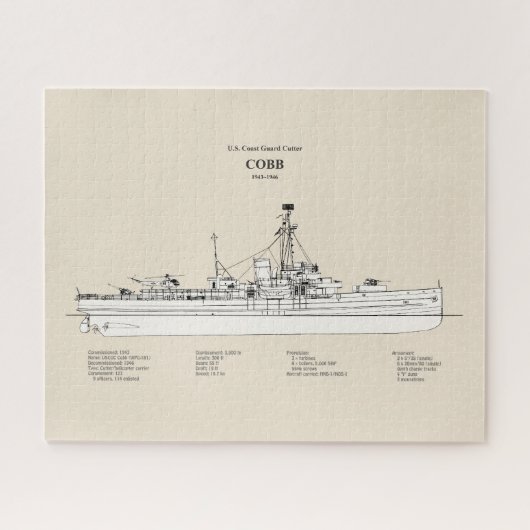 USCGC Cobb wpg-181 - SBD Puzzle (Horizontal)