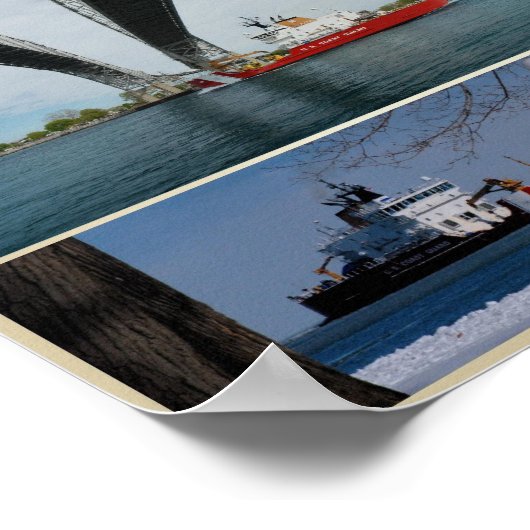 USCGC Cutter Mackinaw Poster (Ecke)