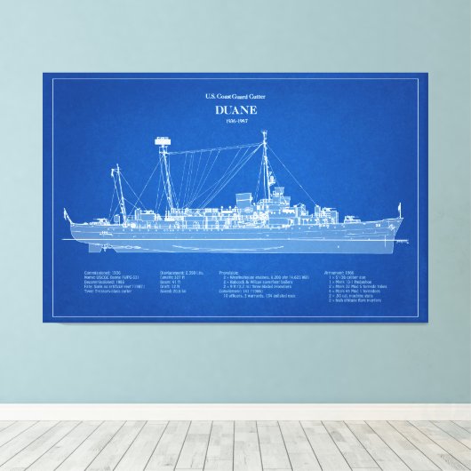 USCGC Duane wpg-33 - ABD Leinwanddruck (Insitu (Holzboden))