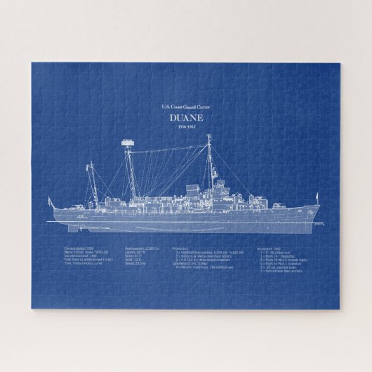 USCGC Duane wpg-33 - ABD Puzzle (Horizontal)