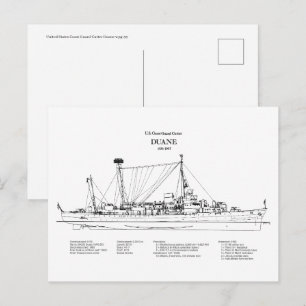 USCGC Duane wpg-33 - BD Postkarte
