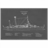 USCGC Duane wpg-33 - PD Aufkleber (Vorderseite)