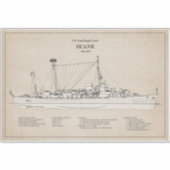 USCGC Duane wpg-33 - SBD Aufkleber (Vorderseite)
