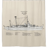 USCGC Duane wpg-33 - SBD Duschvorhang (Vorderseite)