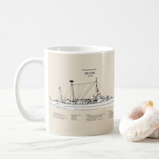 USCGC Duane wpg-33 - SBD Kaffeetasse (Mit Donut)