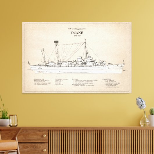 USCGC Duane wpg-33 - SBD Leinwanddruck (Insitu (Wohnzimmer))