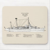 USCGC Duane wpg-33 - SBD Mousepad (Vorne)