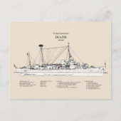 USCGC Duane wpg-33 - SBD Postkarte (Vorderseite)
