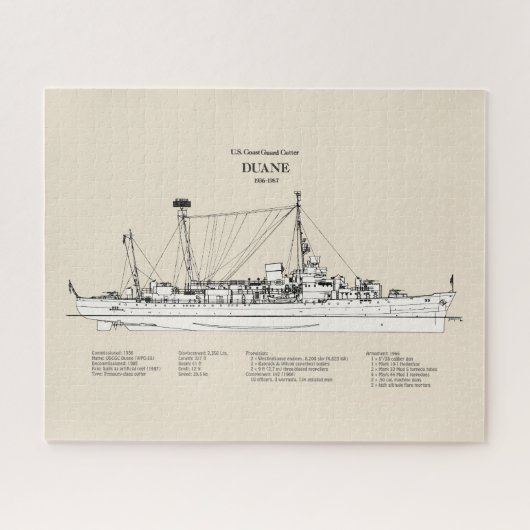 USCGC Duane wpg-33 - SBD Puzzle (Horizontal)