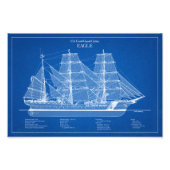 USCGC Eagle wix-327 - ABD Fotodruck (Vorne)