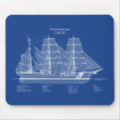 USCGC Eagle wix-327 - ABD Mousepad (Vorne)