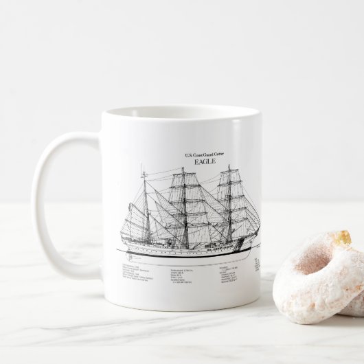USCGC Eagle wix-327 - BD Kaffeetasse (Mit Donut)