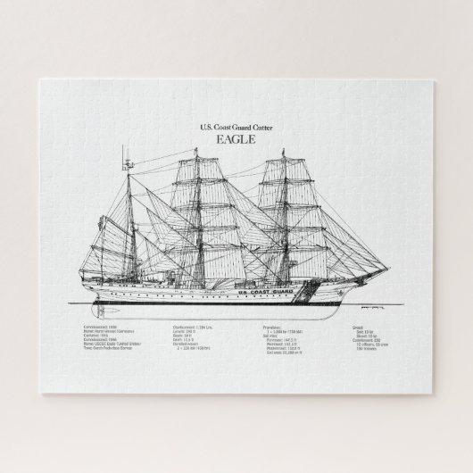 USCGC Eagle wix-327 - BD Puzzle (Horizontal)