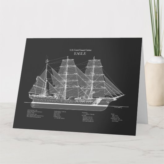 USCGC Eagle wix-327 - PD Dankeskarte (Vorderseite)