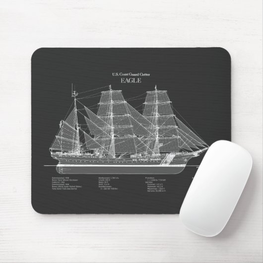 USCGC Eagle wix-327 - PD Mousepad (Mit Mouse)