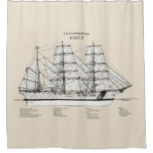USCGC Eagle wix-327 - SBD Duschvorhang (Vorderseite)