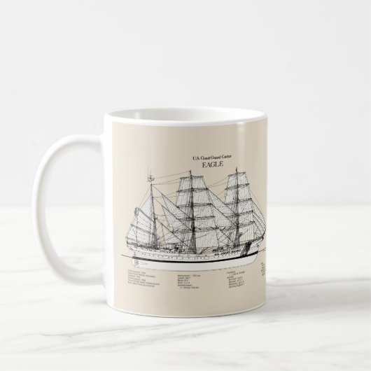 USCGC Eagle wix-327 - SBD Kaffeetasse (Links)