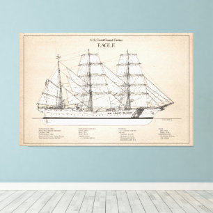 USCGC Eagle wix-327 - SBD Leinwanddruck